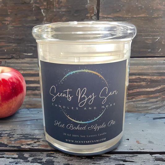 Hot Baked Apple Pie 20oz Soy Wax Candle - Irresistible Fragrance