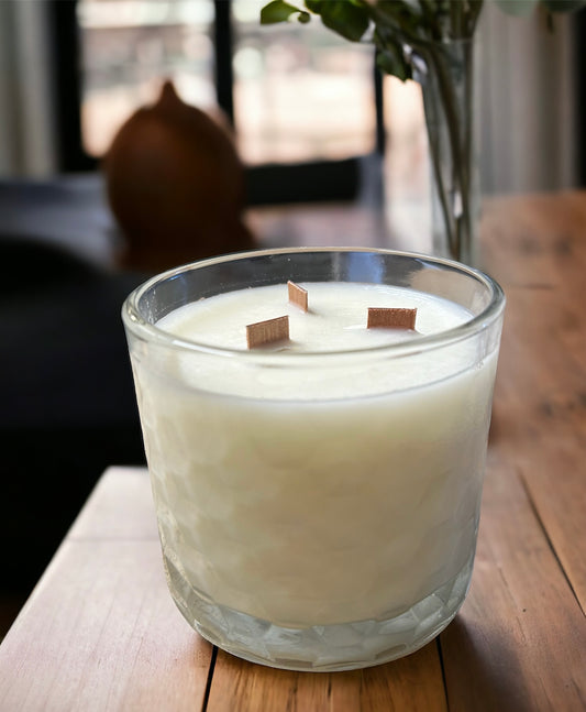 16oz Soy Wax Candle: French Vanilla Fragrance | Comforting Aroma | Scents By Sam