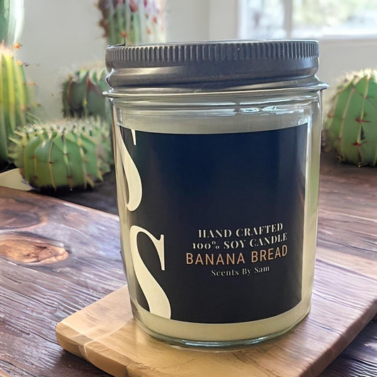 Banana Nut Bread 100% Soy Candle - Scents by Sam
