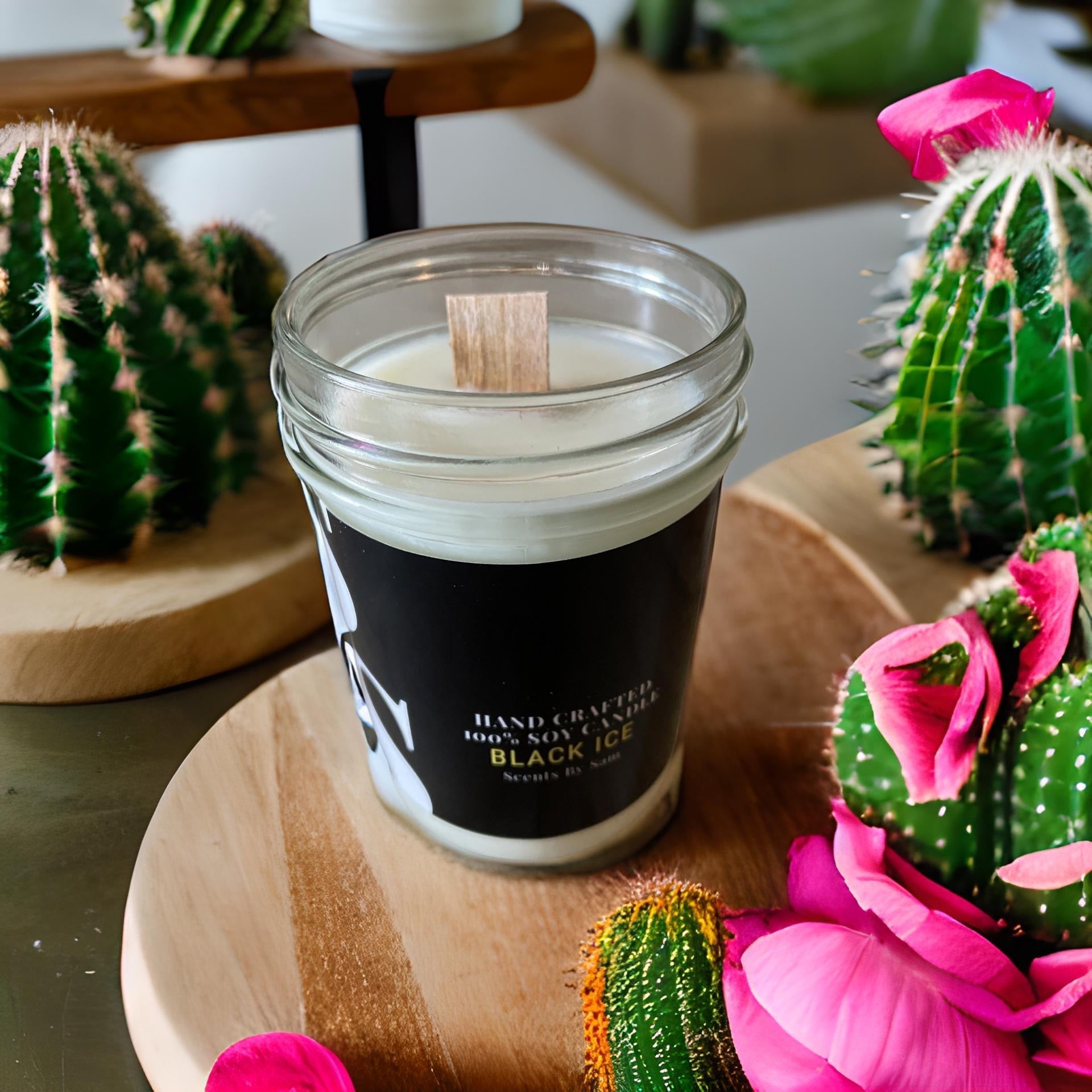Black Ice 100% Soy Candle - Scents by Sam