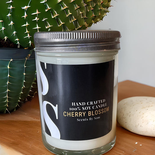 Cherry Blossom 100% Soy Candle - Scents by Sam
