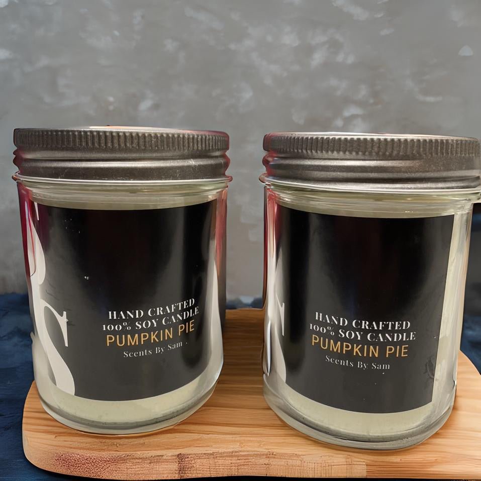 Pumpkin Pie 100% Soy Candle - Scents by Sam